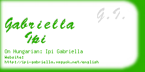 gabriella ipi business card